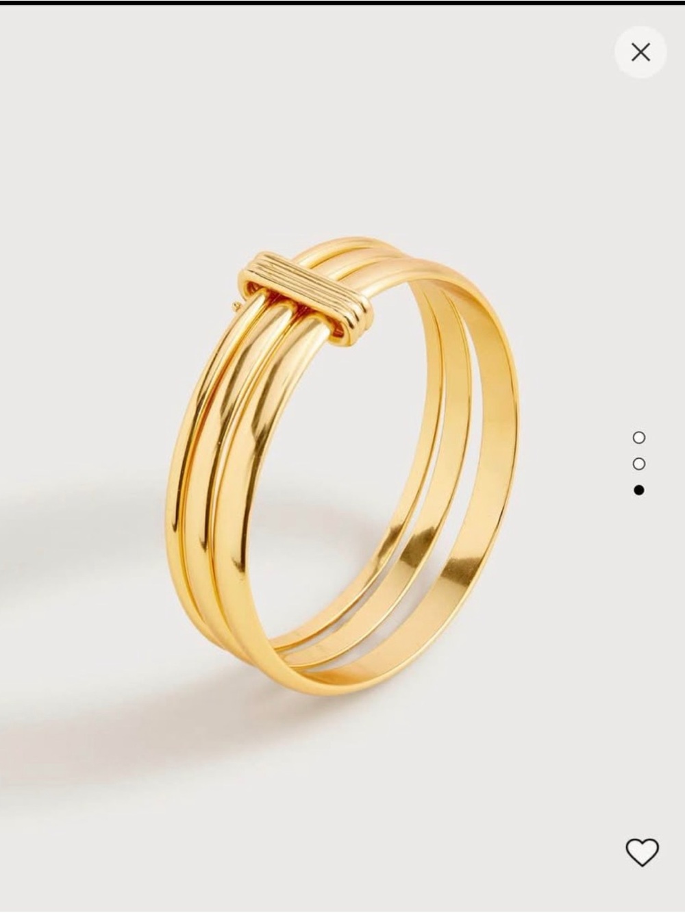 JCrew - Layered Metallic Cuff Bracelets Set of 3